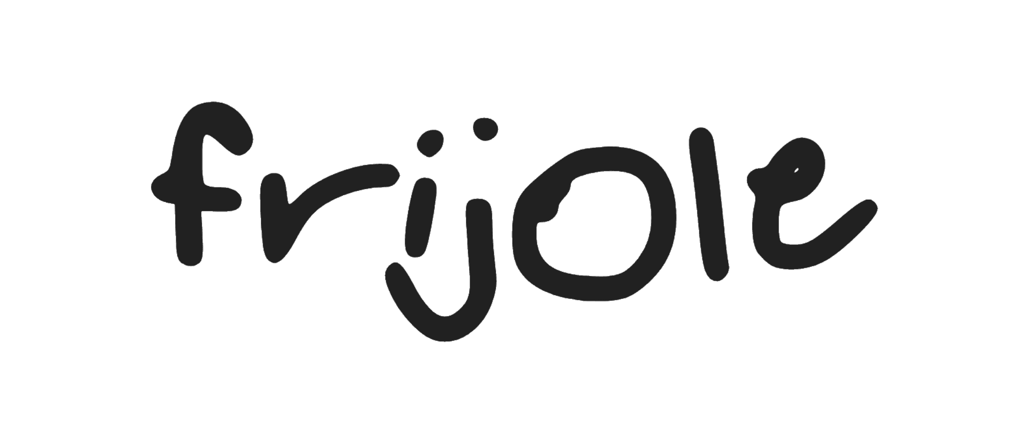 The word "frijole" in a font with kerning